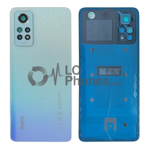 Xiaomi Redmi Note 12 Pro 4G 2209116AG - Battery Cover with Camera Lens and Adhesive Star Blue < Service Pack >