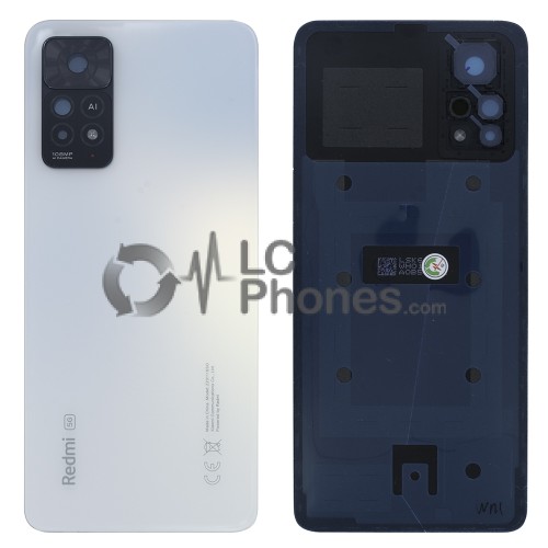 Xiaomi Redmi Note 11 Pro - Battery Cover with Camera Lens and Adhesive Polar White < Service Pack >