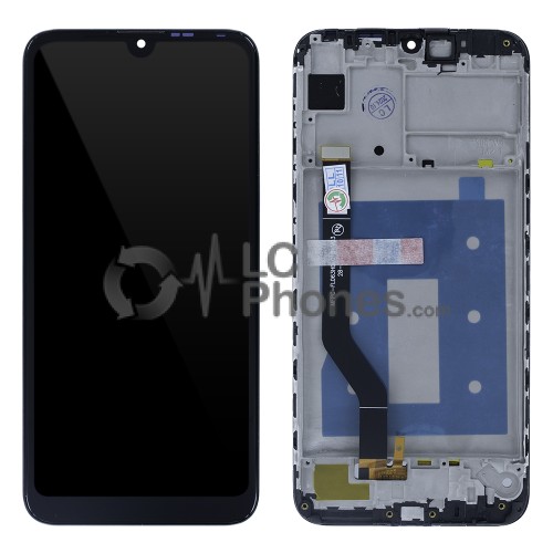 Huawei Y7 (2019) - Full Front LCD Digitizer with Frame Black