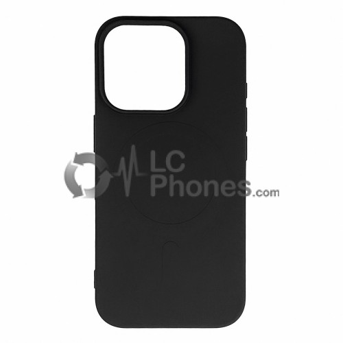 iPhone 16 Pro - Liquid Silicone Case MagSafe Compatible Black