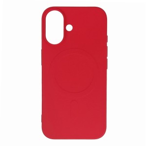 iPhone 16 - Liquid Silicone Case MagSafe Compatible Red