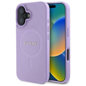 iPhone 16 - Guess Hardcase Saffiano MagSafe Case Violet