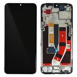 OPPO A77 5G CPH2339 - Full Front LCD Digitizer with Frame Black 