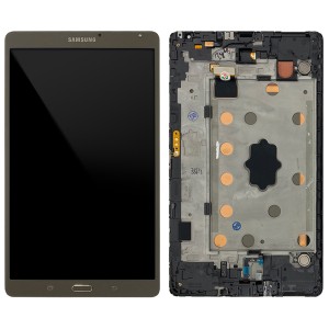 Samsung Galaxy Tab S 8.4 Wifi SM-T700 - Full Front LCD Digitizer with Frame Brown