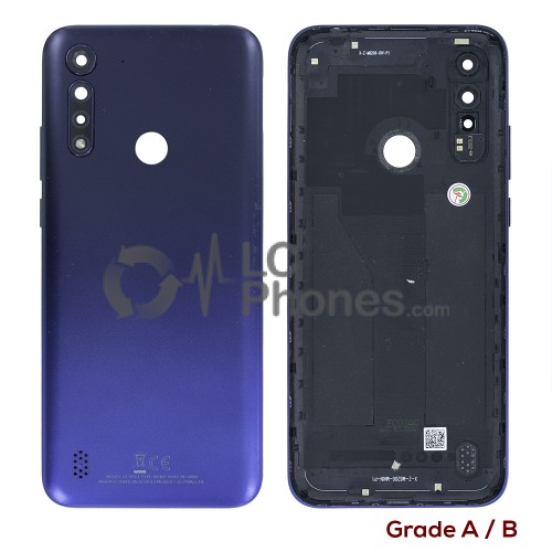 Motorola Moto G8 Power Lite XT2055-1 XT2055-2 XT2055-4 - Original Used Back Housing Cover Artic Blue Grade A/B