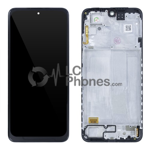 Xiaomi Redmi Note 11 2201117TG, 2201117TI, 2201117TY, 2201117TL - Full Front LCD OLED Digitizer with Frame Black ( Original Remaded )