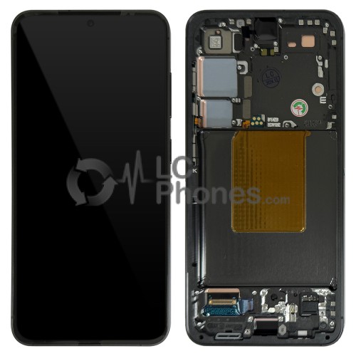 Samsung Galaxy S24 5G S921 - Full Front LCD Digitizer with Frame Onyx Black < Service Pack >