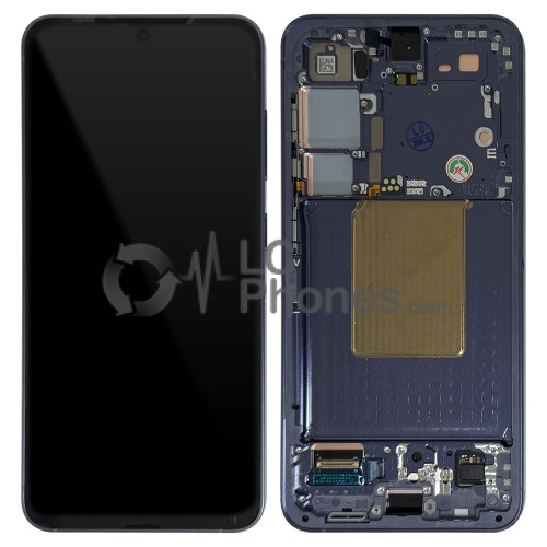 Samsung Galaxy S24 5G S921 - Full Front LCD Digitizer with Frame Cobalt Violet < Service Pack >