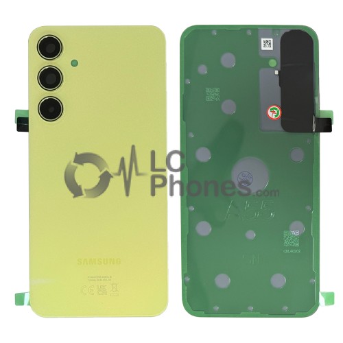 Samsung Galaxy A55 5G A556 - Battery Cover Original with Camera Lens and Adhesive Lemon < Service Pack >