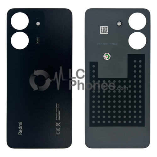Xiaomi Redmi 13C 4G 23100RN82L, 23106RN0DA, 23108RN04Y - Battery Cover With Adhesive Black