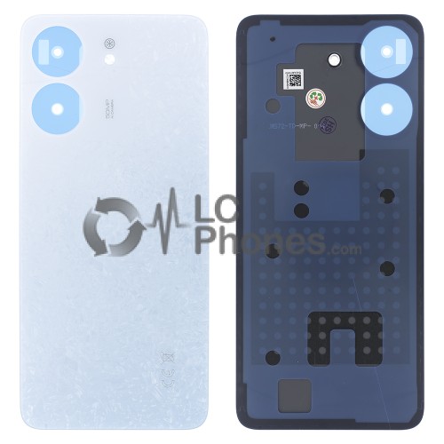 Xiaomi Redmi 13C 4G 23100RN82L, 23106RN0DA, 23108RN04Y - Battery Cover with Adhesive Glacier White