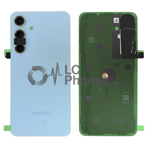 Samsung Galaxy S24 FE 5G S721 - Battery Cover with Adhesive & Camera Lens Blue < Service Pack >