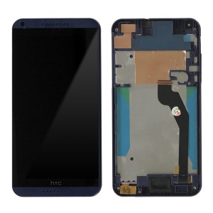 HTC Desire 816H - Full Front LCD Digitizer with Frame Blue