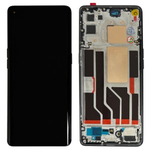 OPPO Reno5 Pro 5G PDSM00, PDST00, CPH2201 - Full Front LCD Digitizer with Frame Black 