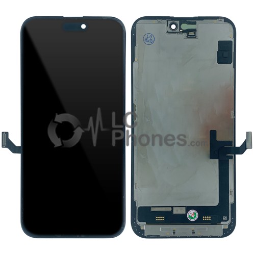 iPhone 15 Plus - Full Front OLED Digitizer Black ( Original Remaded )
