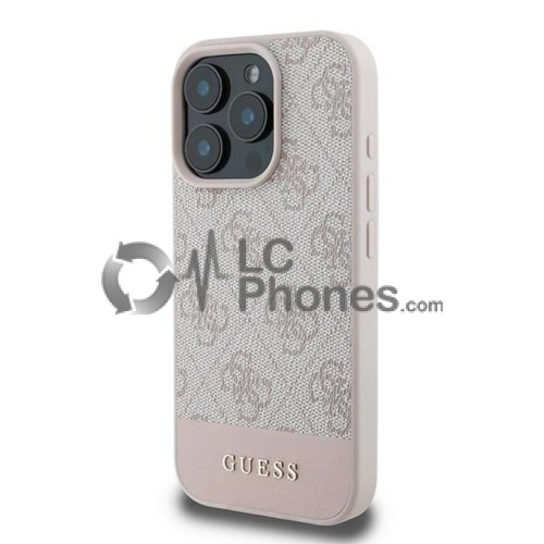 iPhone 16 Pro Max - Guess 4G Stripe Collection Case Rose