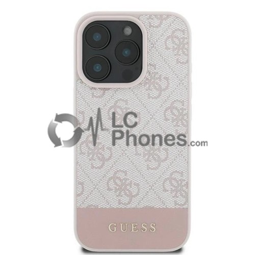 iPhone 16 Pro Max - Guess 4G Stripe Collection Case Rose