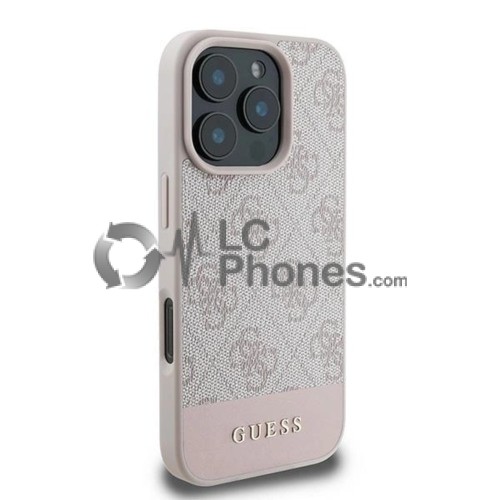 iPhone 16 Pro Max - Guess 4G Stripe Collection Case Rose