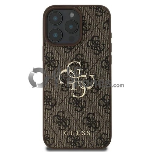 iPhone 16 Pro - Guess Hardcase 4G Big Metal Logo Grey