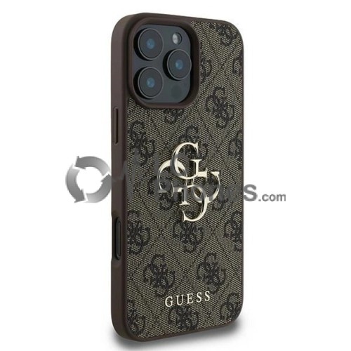 iPhone 16 Pro - Guess Hardcase 4G Big Metal Logo Grey