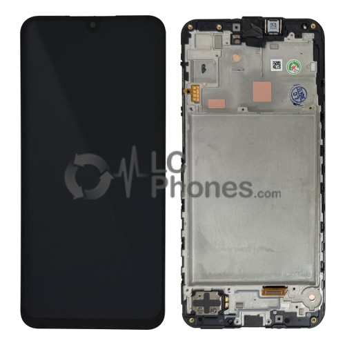 Samsung Galaxy A16 5G A166 - Full Front LCD Digitizer with Frame Black < Service Pack >