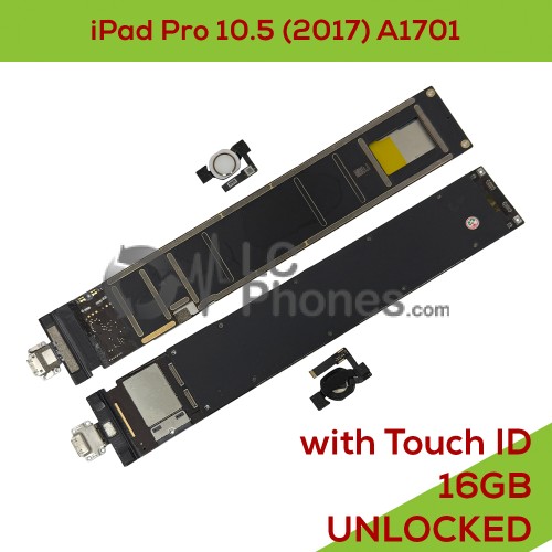 iPad Pro 10.5 (2017) A1701 - Fully Functional Logic Board 16GB UNLOCKED with Touch ID