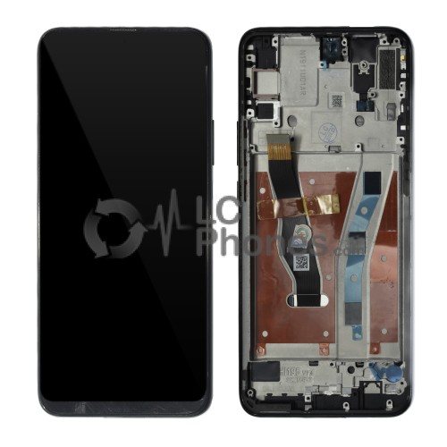 Huawei P Smart Z - Full Front LCD Digitizer with Frame Black ( Original Remaded )