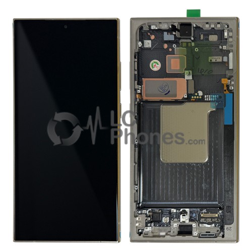 Samsung Galaxy S24 Ultra 5G S928 - Full Front LCD Digitizer with Frame Titanium Gray < Service Pack >