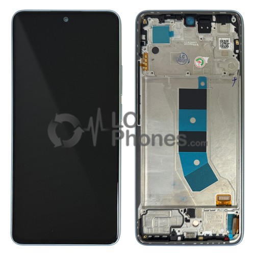 Xiaomi Redmi Note 13 4G 23129RAA4G, 23124RA7EO - Full Front LCD Digitizer with Frame Ice Blue < Service Pack >