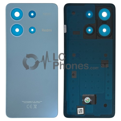 Xiaomi Redmi Note 13 4G 23129RAA4G, 23124RA7EO - Battery Cover with Adhesive Ice Blue