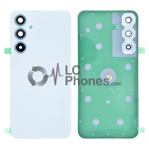 Samsung Galaxy A35 5G A356 - Battery Cover with Adhesive & Camera Lens Iceblue