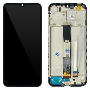 Xiaomi Redmi 9A / 9C / 9AT / 9C NFC / 10A 220233L2C - Full Front LCD Digitizer with Frame Black 
