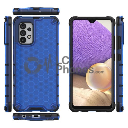Samsung Galaxy A13 5G A136 - Honeycomb Armor TPU Bumper Case Blue