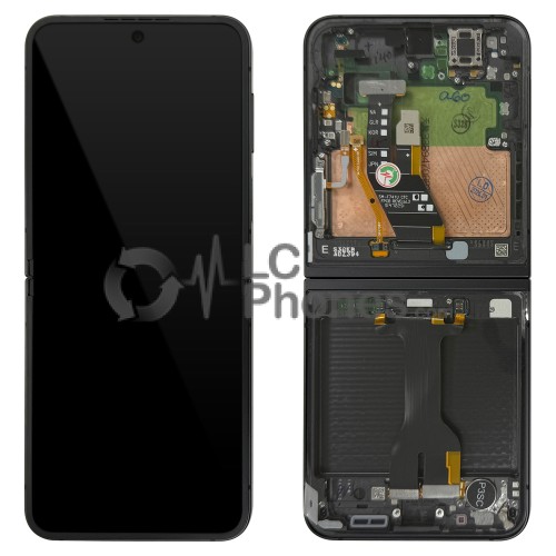 Samsung Galaxy Z Flip6 F741 - Inner Full Front LCD / AMOLED Digitizer with Frame Black < Service Pack >