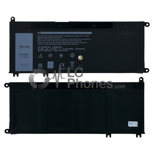 Dell - Laptop Battery 33YDH 3600mAh 56Wh for Dell Inspiron 17 7000 7778 7779 7786 7773 15 7577 G3 3579 3779 G5 5587 G7 7588 Latitude 13 3380