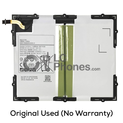 Samsung Galaxy Tab A 10 T580 / T585 - (Original Used) Battery EB-BT585ABE 7300mAh 27.74Wh (No Warranty)