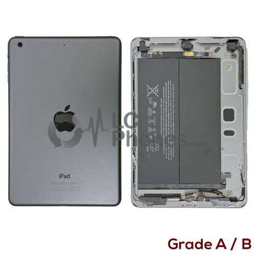 iPad Mini 2 Wifi Version A1489 - Back Housing Cover Full Assembly Space Grey ( Original Used ) Grade A/B