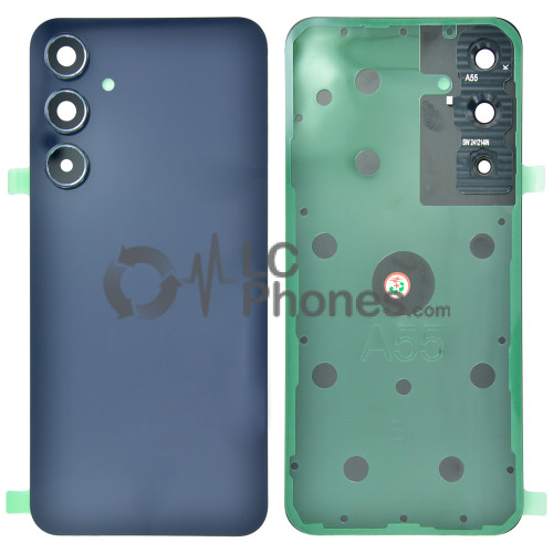 Samsung Galaxy A55 5G A556 - Battery Cover Original with Camera Lens and Adhesive Navy