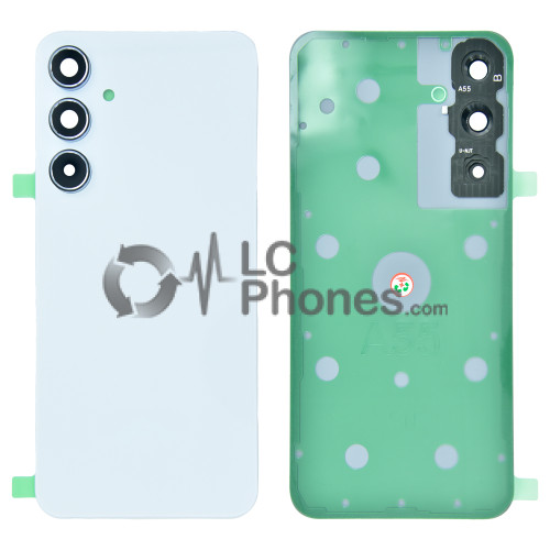 Samsung Galaxy A55 5G A556 - Battery Cover Original with Camera Lens and Adhesive Iceblue