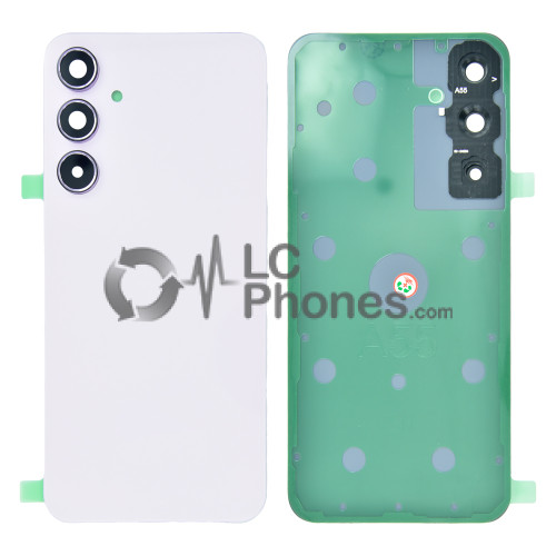 Samsung Galaxy A55 5G A556 - Battery Cover Original with Camera Lens and Adhesive Lilac