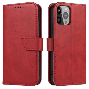 Samsung Galaxy S25+ 5G S936 - Magnet Elegant Flip Cover Case Red