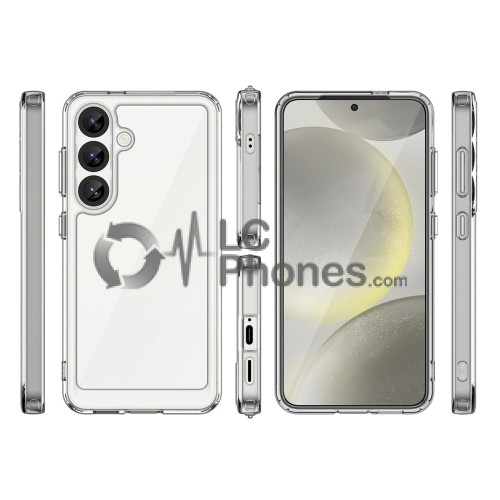 Samsung Galaxy S25 5G S931 - Outer Space Hard Case with Gel Frame Clear