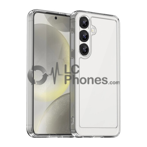 Samsung Galaxy S25 5G S931 - Outer Space Hard Case with Gel Frame Clear