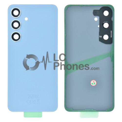 Samsung Galaxy S24 5G S921 - Battery Cover with Camera Lens and Adhesive Sapphire Blue