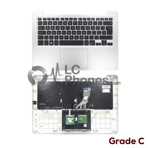 Asus VivoBook 14 X411UQ S410U S4100V S4200 S4000U - Top Cover with German Swiss Keyboard CH Layout Gold ( Used ) Grade C