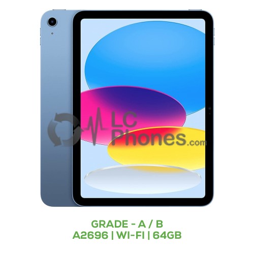 iPad 10th Gen (2022) 10.9 inch A2696 Wi-Fi 64GB Grade A / B