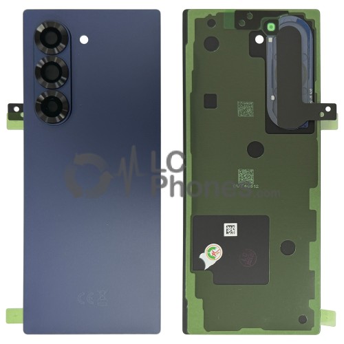 Samsung Galaxy Z Fold6 5G F956 - Battery Cover with Adhesive & Camera Lens Navy < Service Pack >