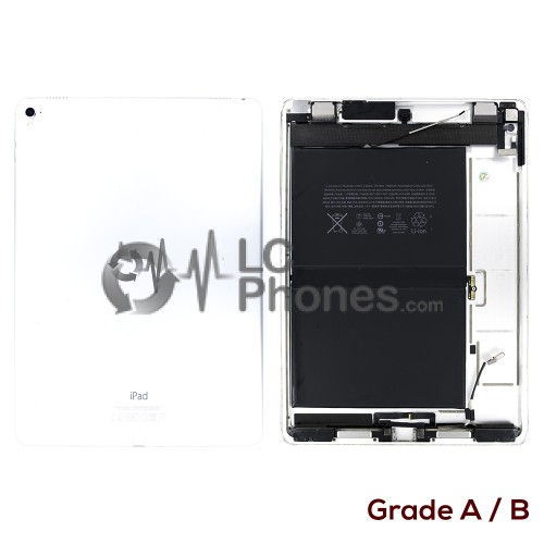 iPad Pro 9.7 (2016) A1673 - Back Housing Cover Full Assembled Silver (Original Used) Grade A/B