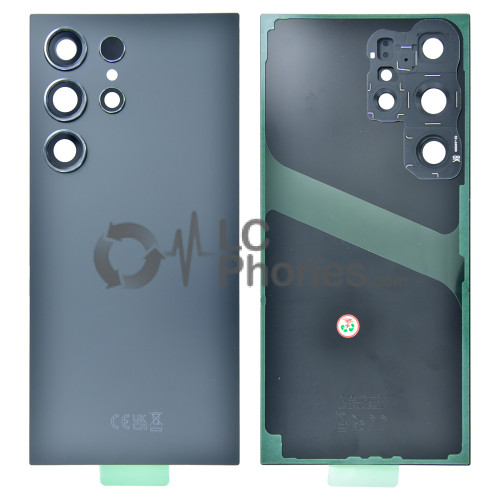 Samsung Galaxy S24 Ultra 5G S928 - Battery Cover with Camera Lens and Adhesive Titanium Black
