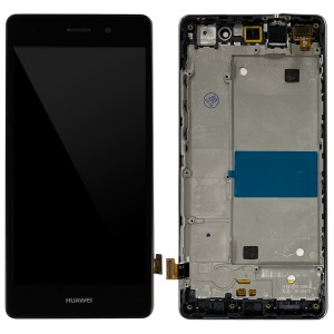 Huawei Ascend P8 Lite - Full Front LCD Digitizer With Frame Black